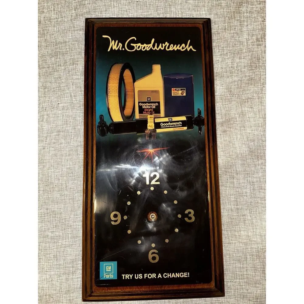 Vintage Mr. Goodwrench Wall Clock Genuine GM‎ Parts (no Mechanism)